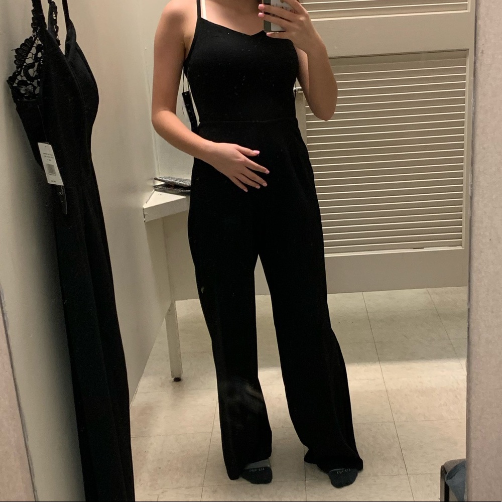 Black Lace Backed Romper